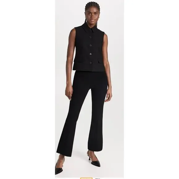 Theory Women's Tailored Vest, Black, 0 (New) - Picture 2 of 8